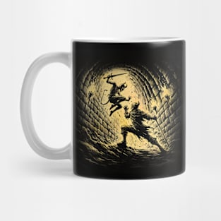 Clash in the dungeon Mug